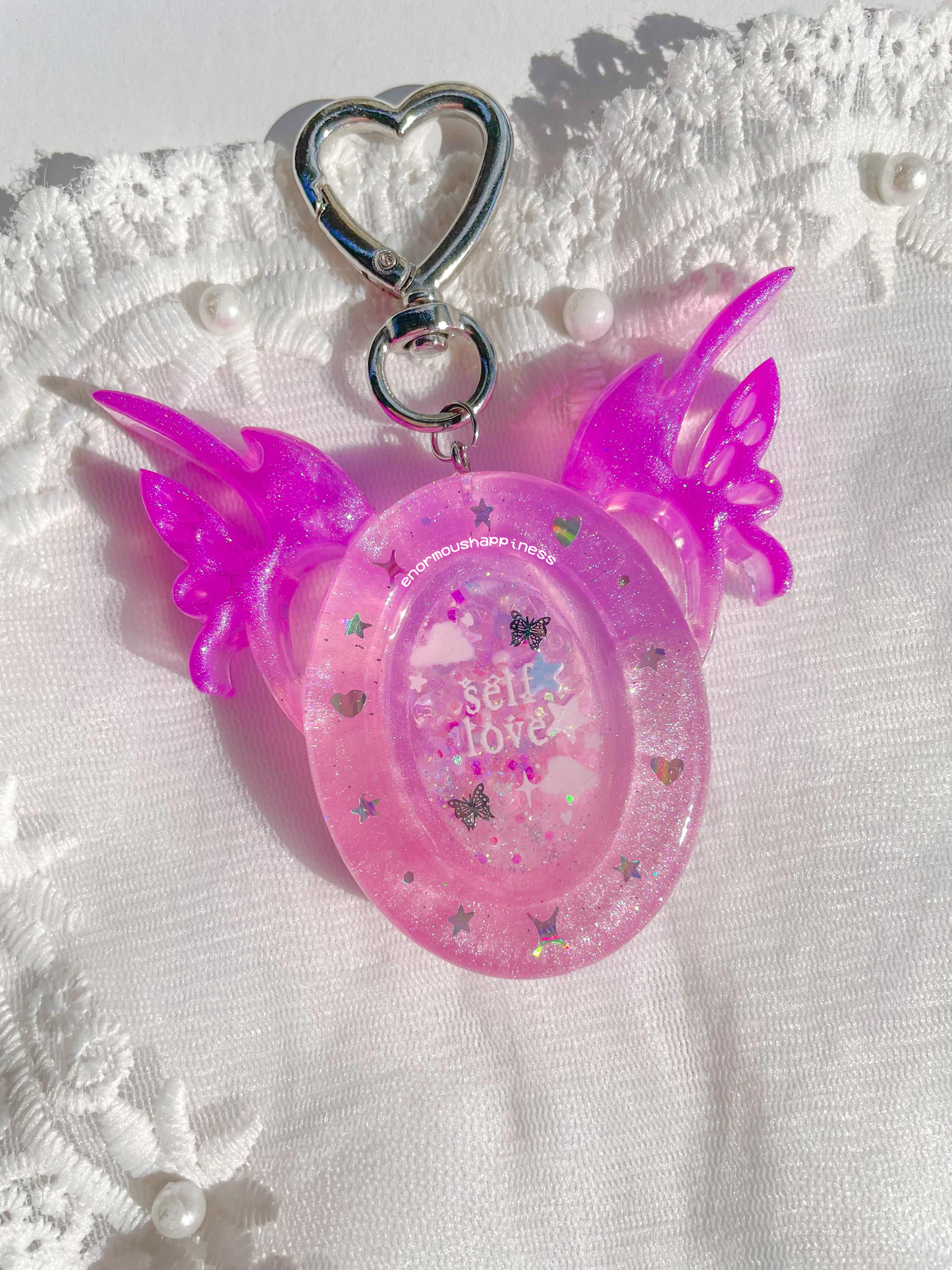 Pixie Oval Shaker 'Self Love' (Watershaker Keychain) (Copy)
