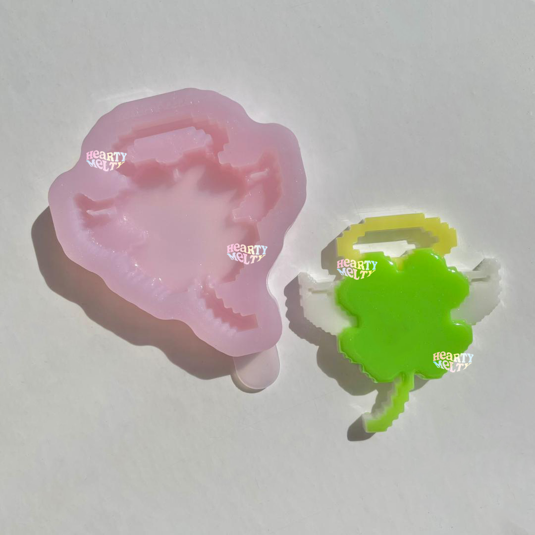 PIXEL CLOVER ANGEL SILICONE MOLD