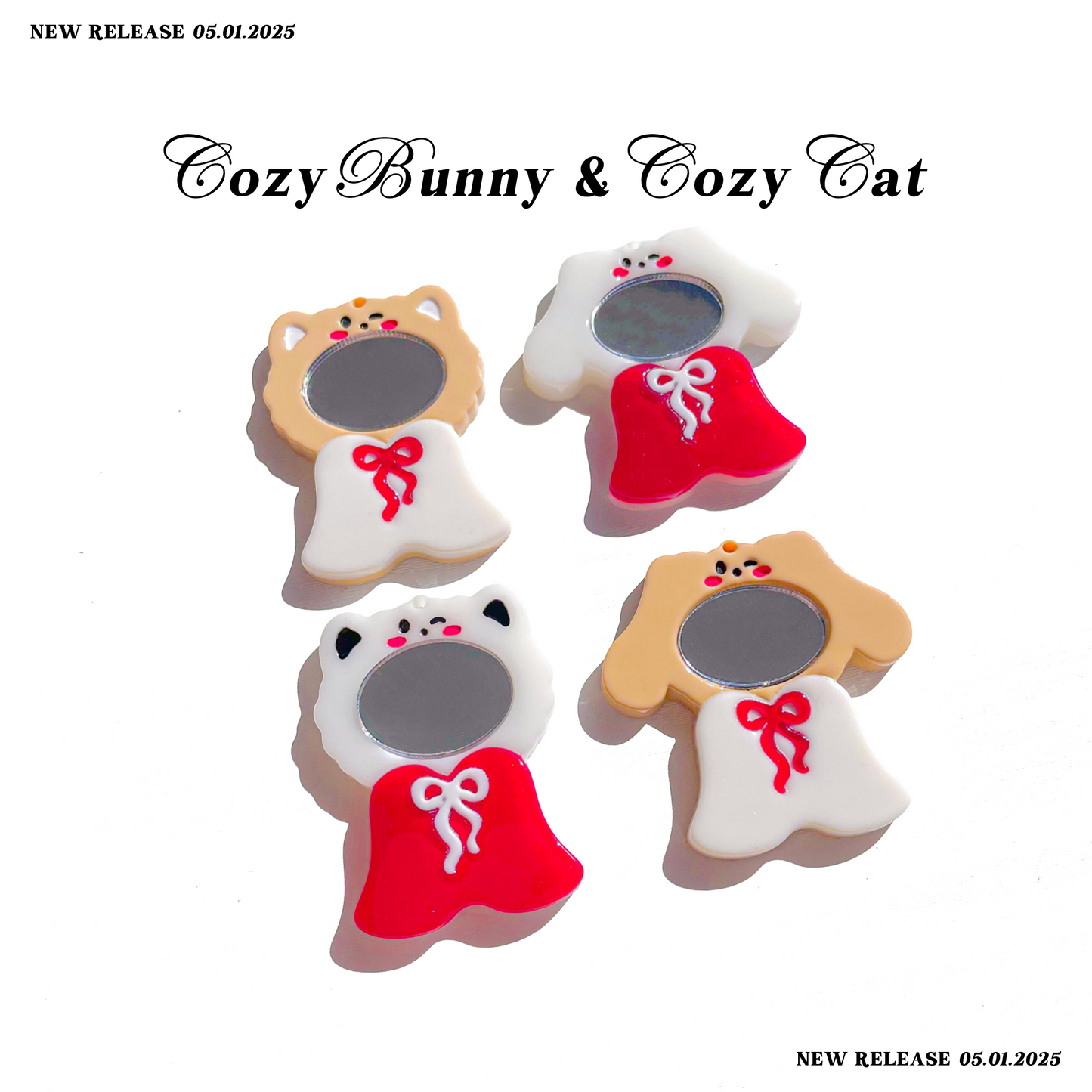 Cozy Cat & Cozy Bunny Frame Silicone Mold