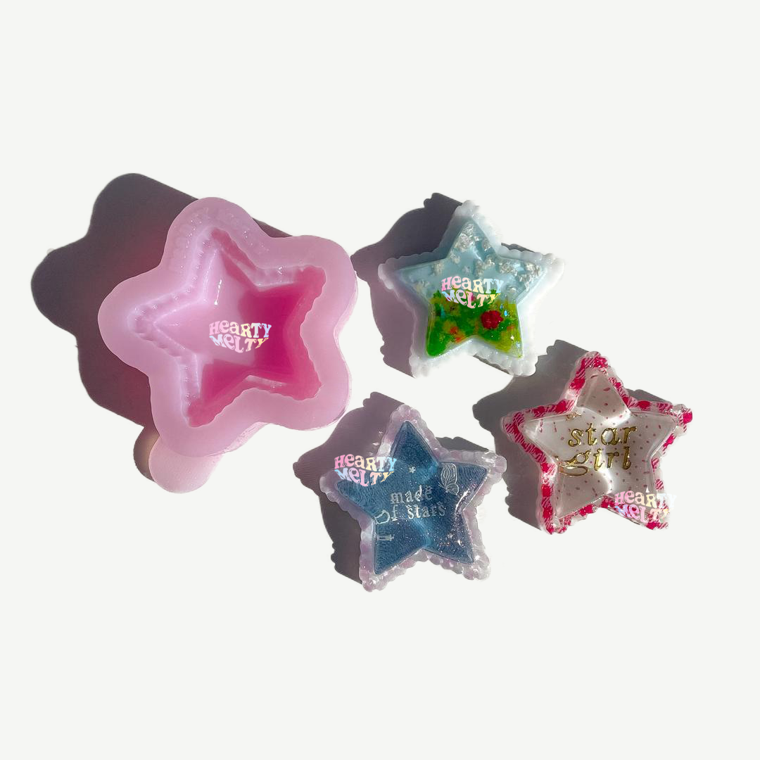 PUFFY STAR LACE SILICONE MOLD