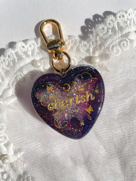 Heartshaker Galaxy 'Cherish' (Watershaker Keychain)