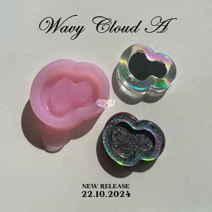 Wavy Cloud Shape Silicone Mold + Mirror