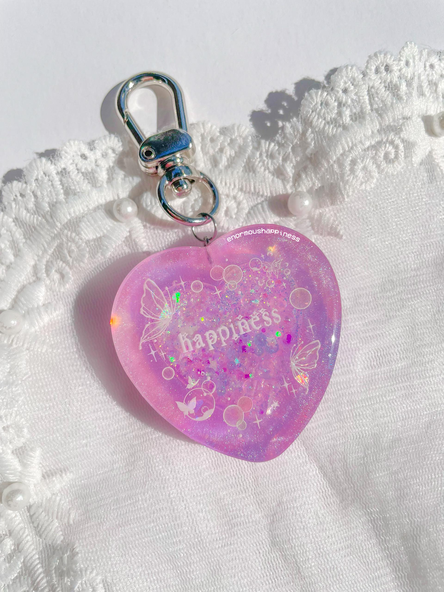 Heartshaker Iridescent 'Happiness' (Watershaker Keychain)