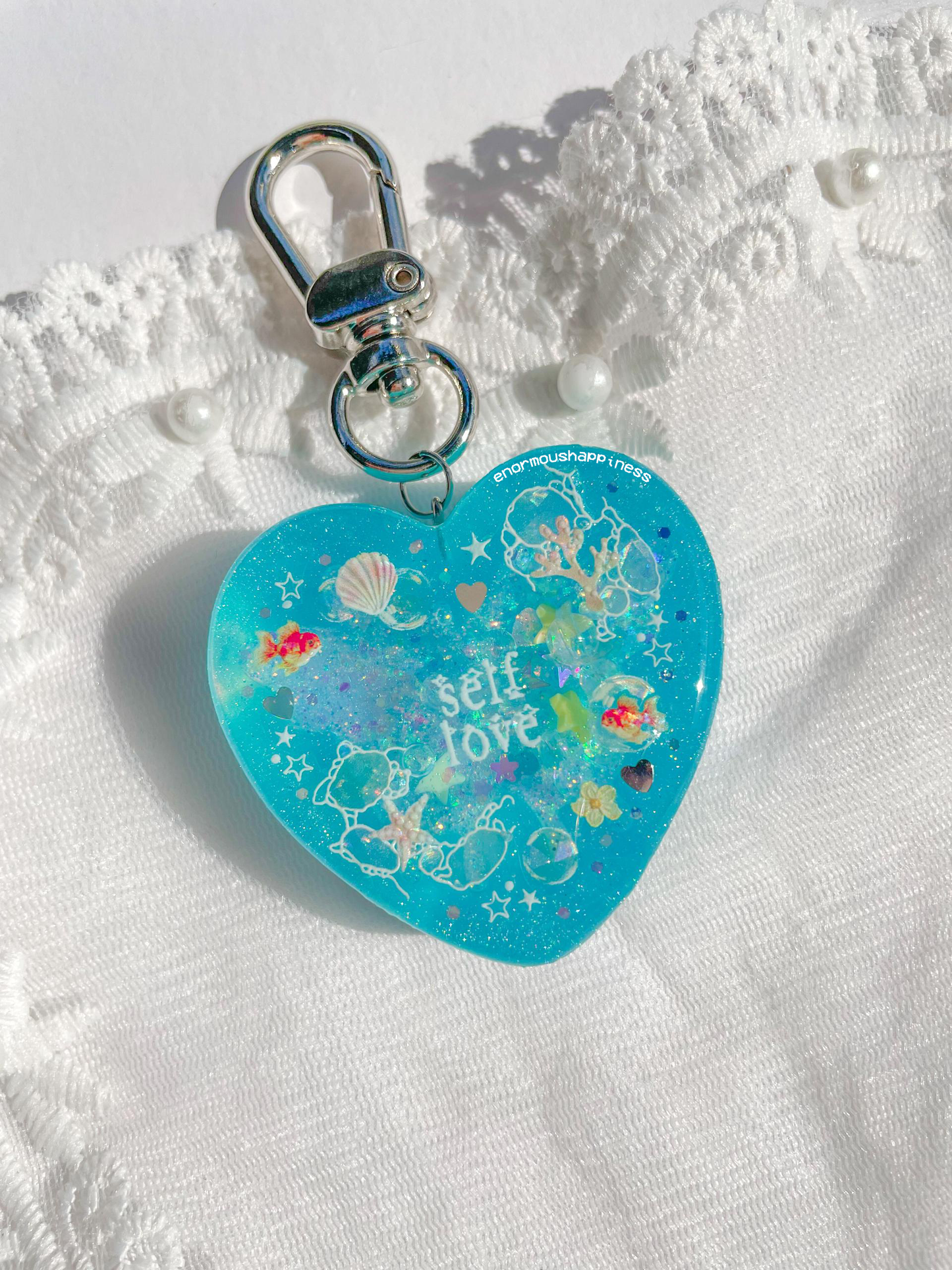 Heartshaker Sea Theme 'Self Love' (Watershaker Keychain)