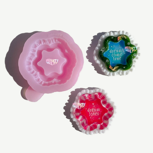 BUBBLE FLOWER LACE SILICONE MOLD