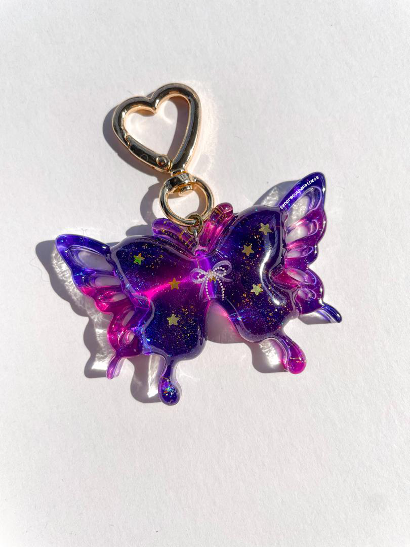 Galaxy Flutter Butterfly (Keychain)