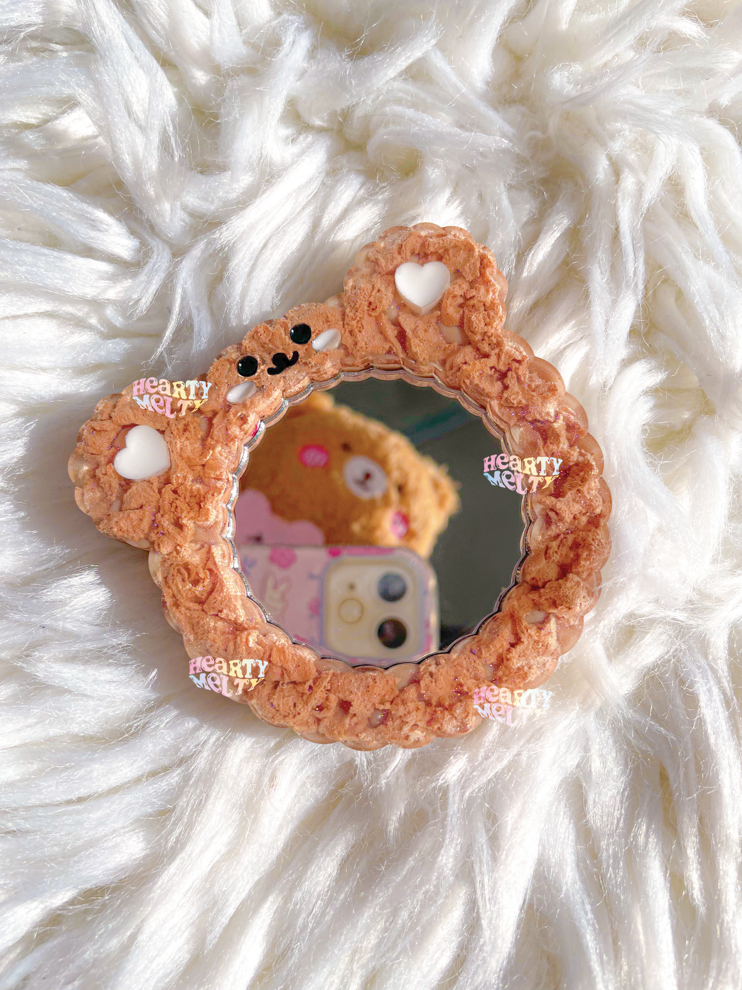 Fluffy Bear Silicone Mold + Mirror