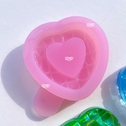 Checkered Heartshaker Silicone Mold