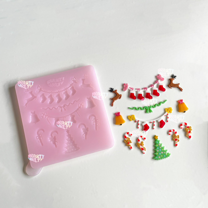 Christmas Joy Bits Silicone Mold