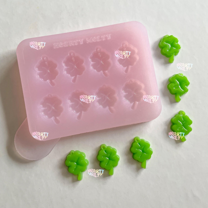 Lucky Clover Leaf Accessories Silicone Mold | Earrings, Necklaces, Tiny Charm Accessories