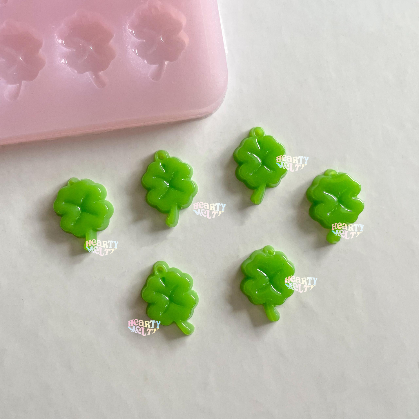 Lucky Clover Leaf Accessories Silicone Mold | Earrings, Necklaces, Tiny Charm Accessories