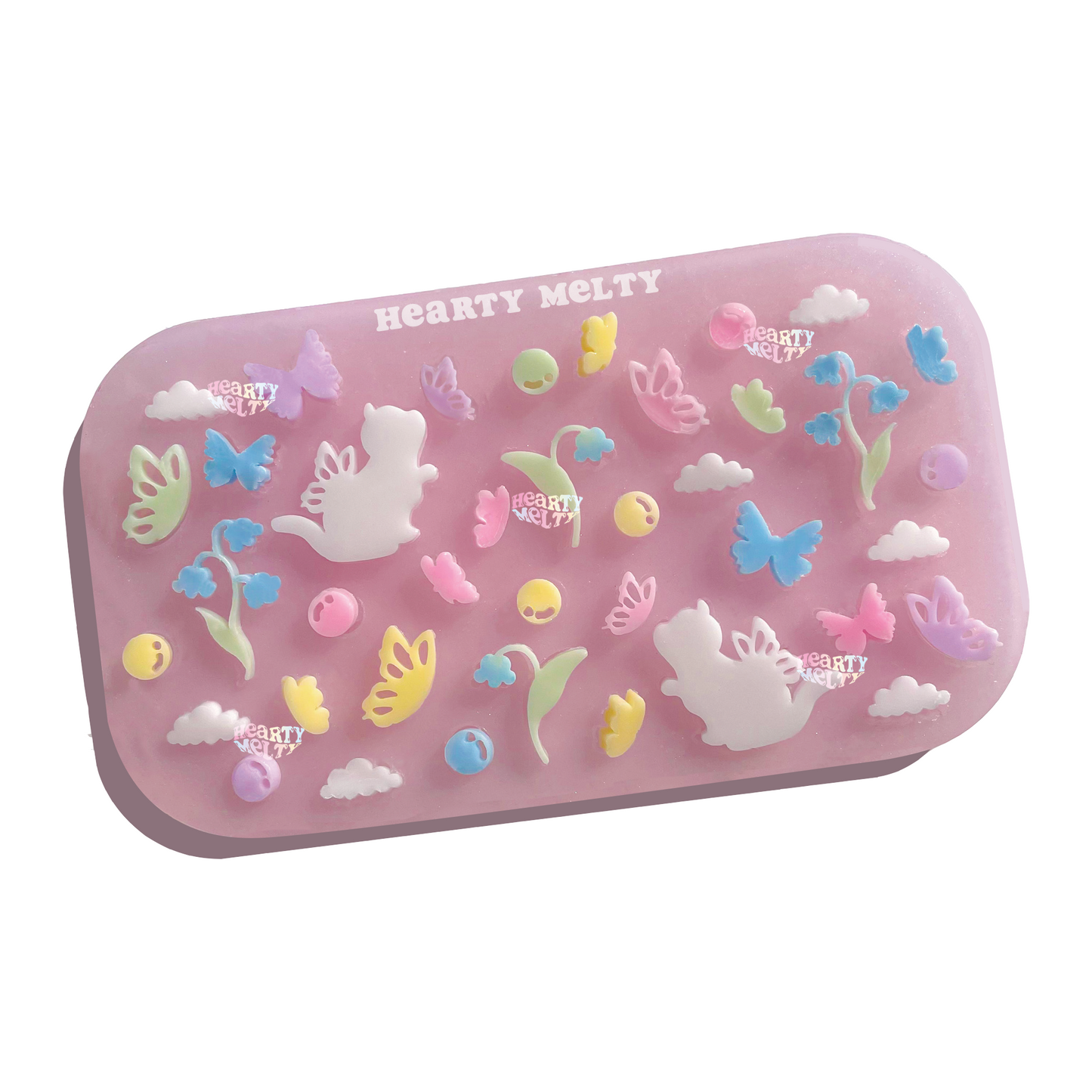 Harmony Dreamland: Cat, Butterfly, Bubble, Cloud, Bluebell Flower Bits Silicone Mold