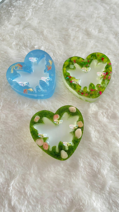 HEARTY FLUTTER SILICONE MOLD