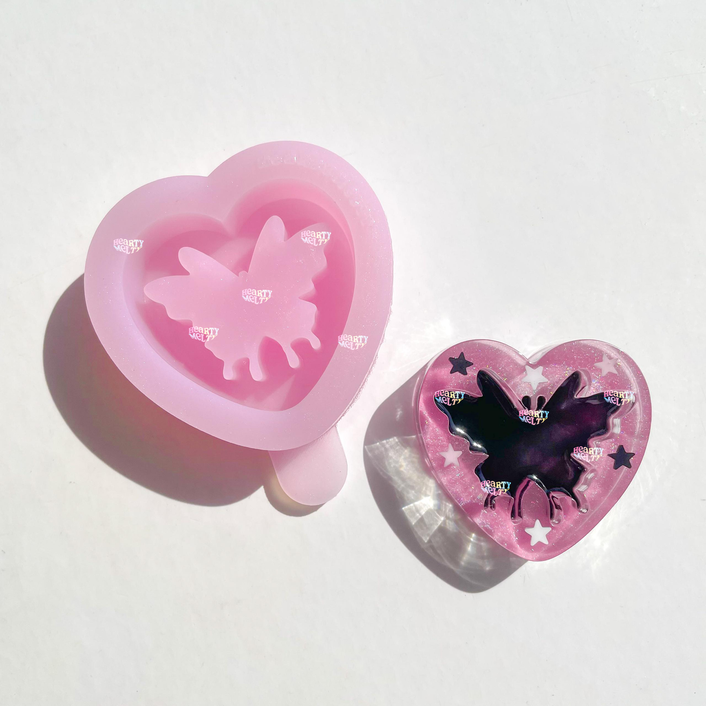 HEARTY FLUTTER SILICONE MOLD