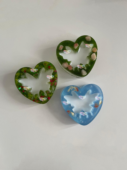 HEARTY FLUTTER SILICONE MOLD