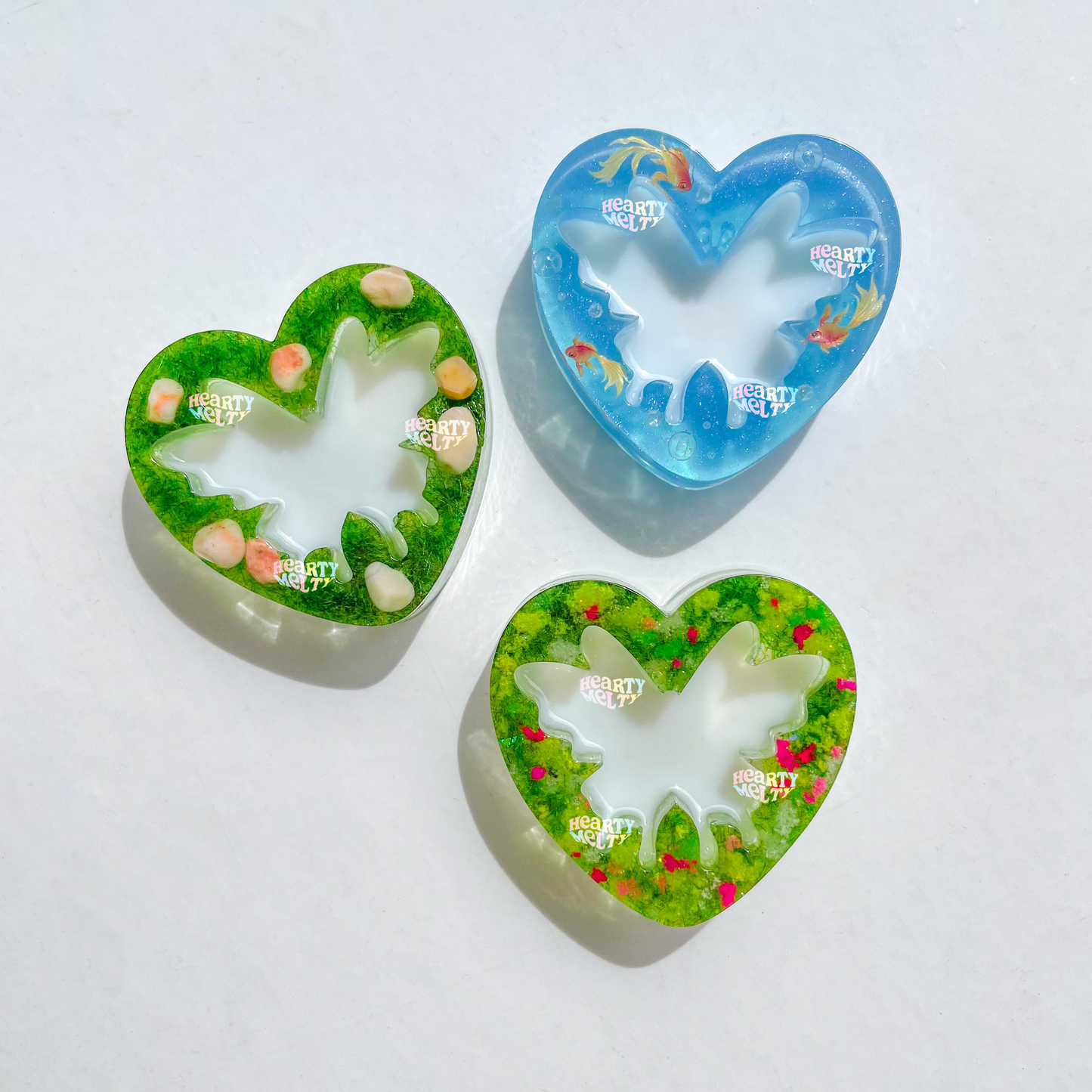 HEARTY FLUTTER SILICONE MOLD