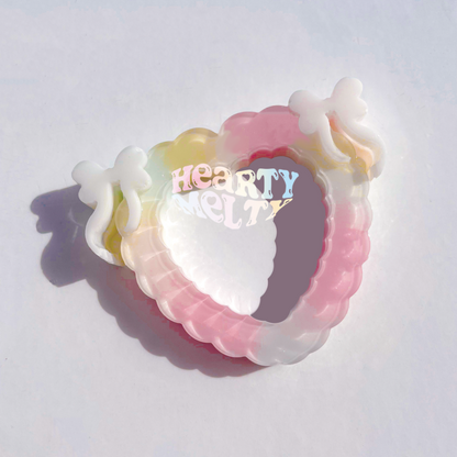 Coquette Heartfelt Ribbon + Little Butterfly Silicone Mold