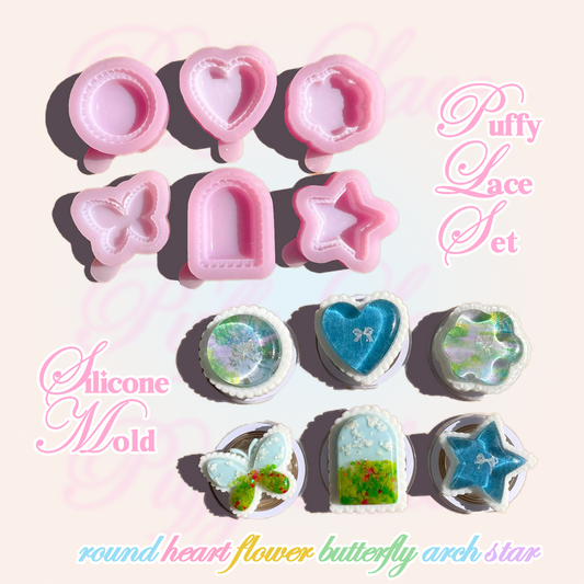 PUFFY LACE SET SILICONE MOLD