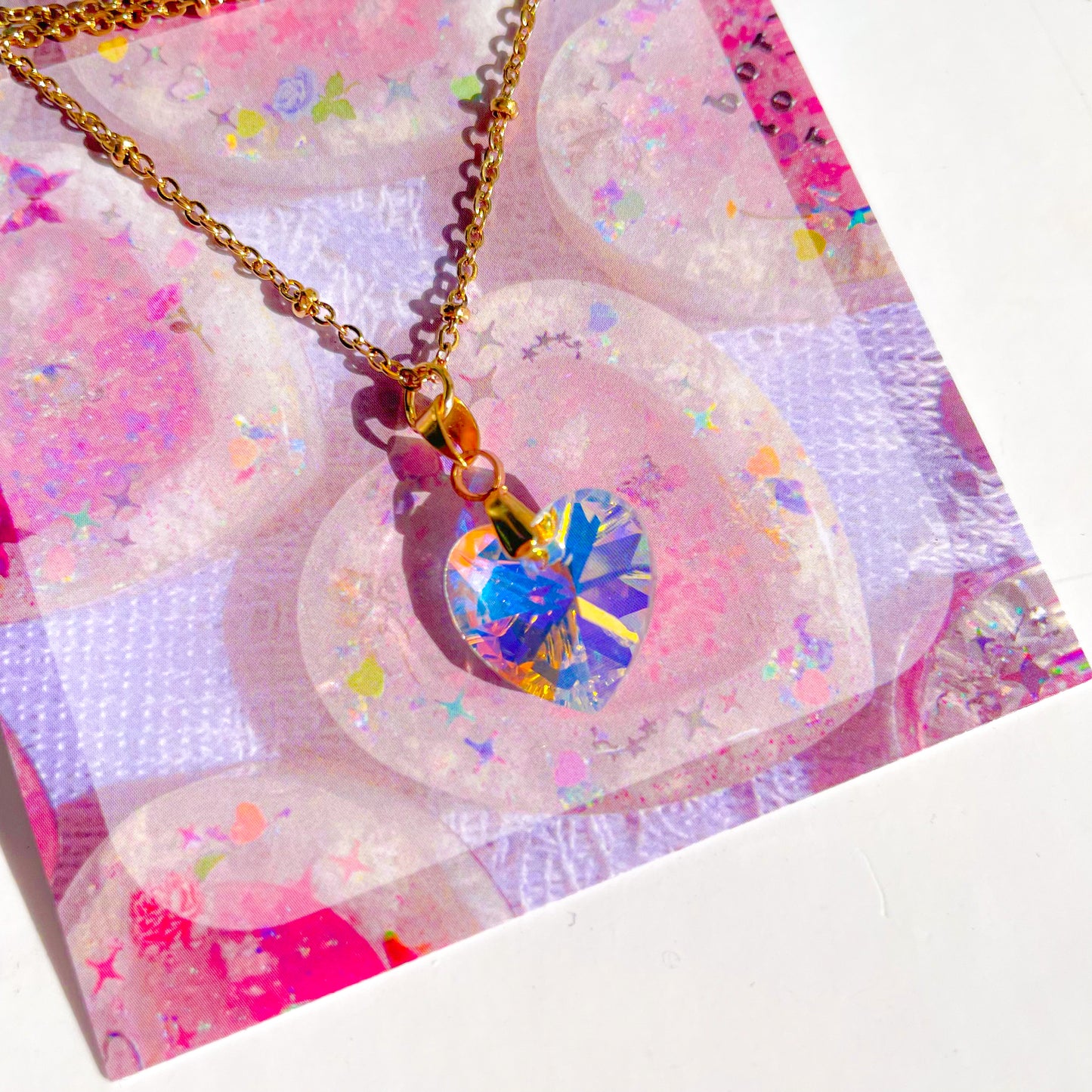 Necklace (Heart Holographic Pendant)