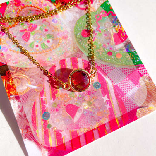 Necklace (Sunset Pink Purple Orange)