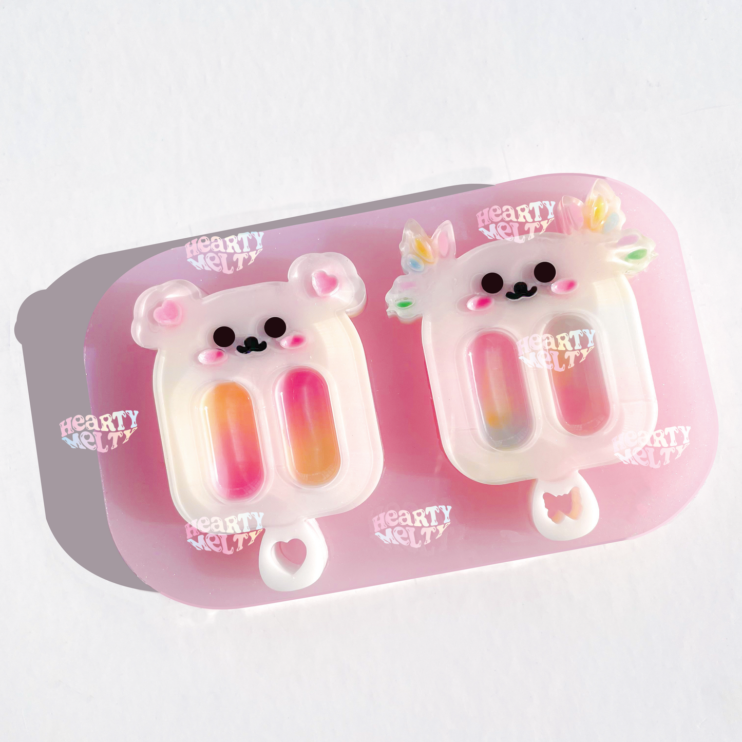 Butterfly and Bear Popsicles Silicone Mold