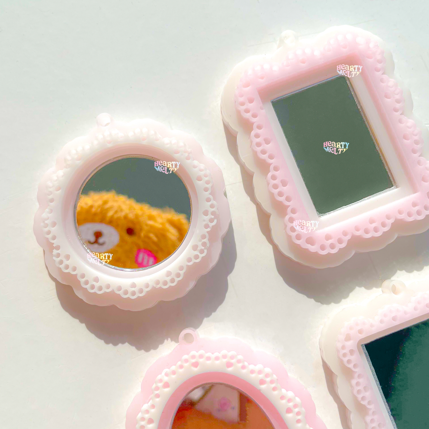 Lace Frame Silicone Mold (Medium and Small) + Mirror Set