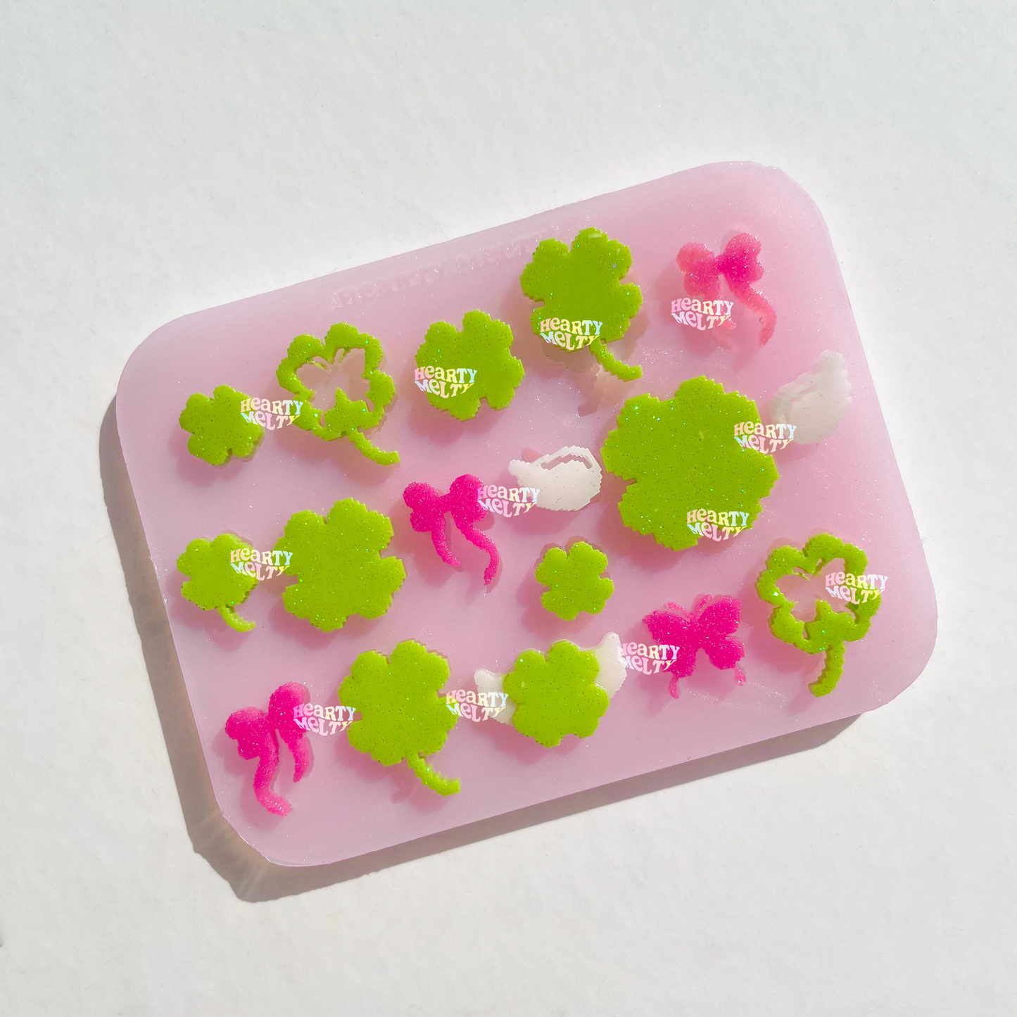 PIXEL CLOVER BITS SILICONE MOLD