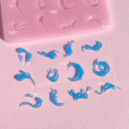 Watersplash Bits Silicone Mold