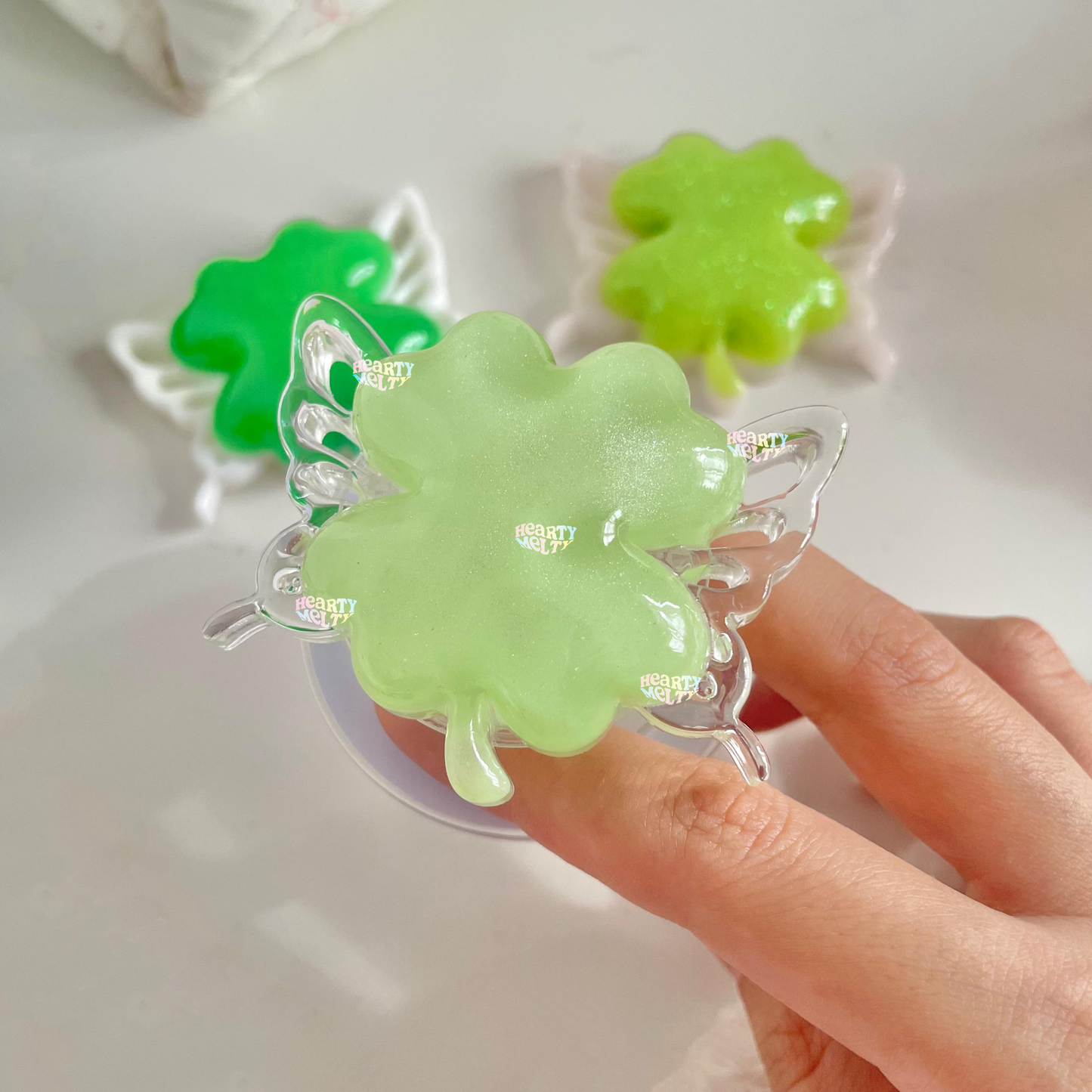 WINGS OF LUCK CLOVER SILICONE MOLD