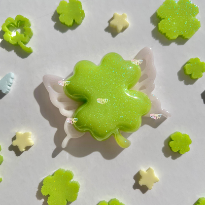 WINGS OF LUCK CLOVER SILICONE MOLD