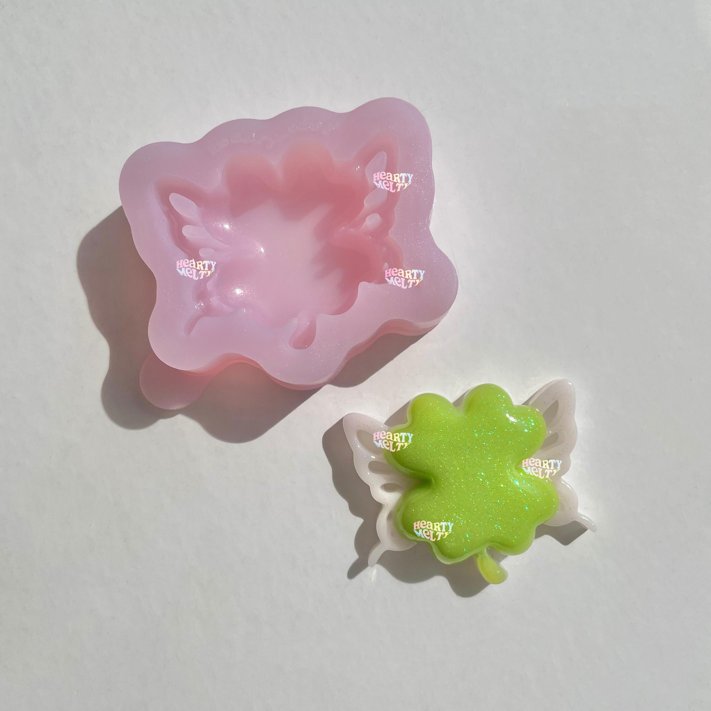 WINGS OF LUCK CLOVER SILICONE MOLD
