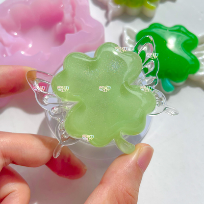 WINGS OF LUCK CLOVER SILICONE MOLD