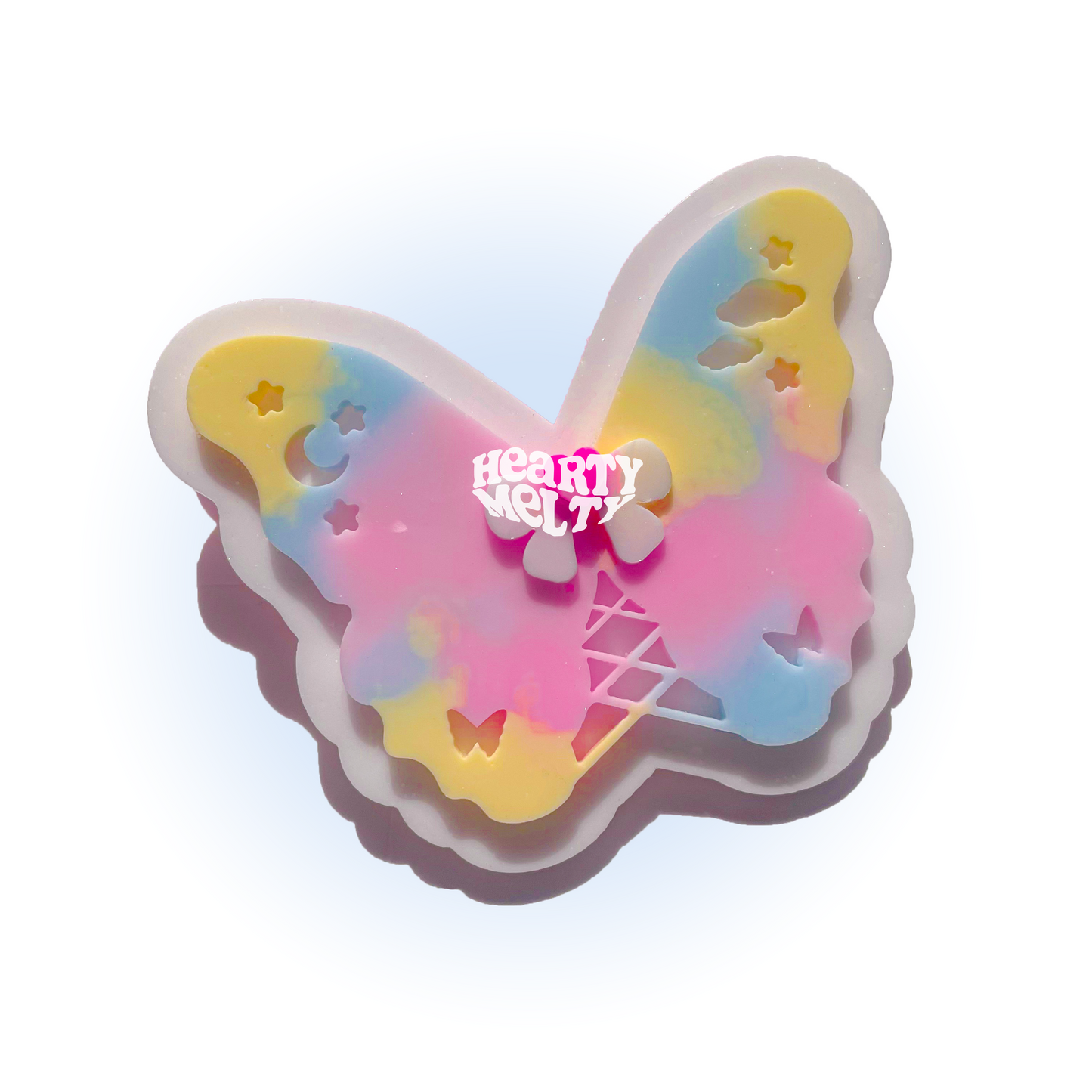 Whimsical Butterfly with Bow Silicone Mold