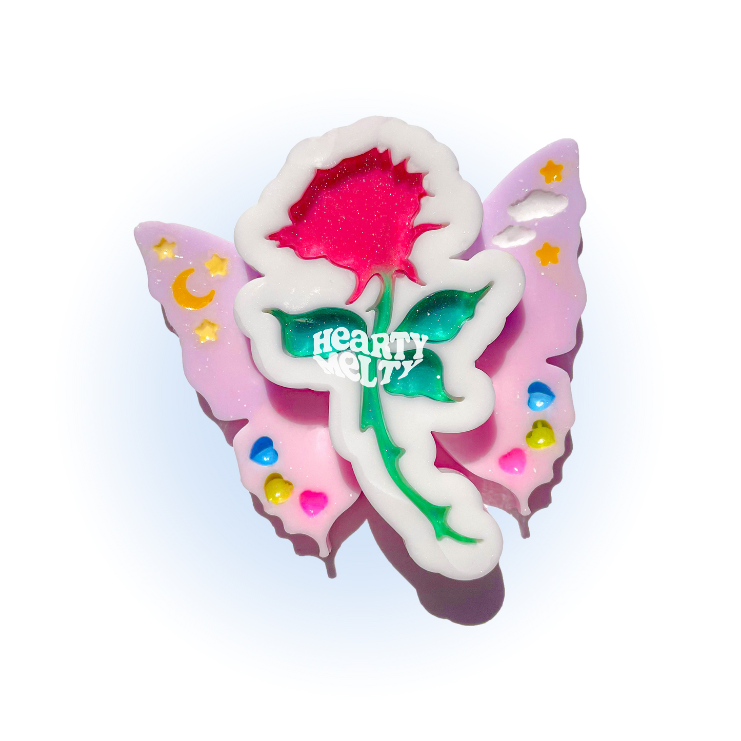 Rosy Butterfly Shaker Silicone Mold