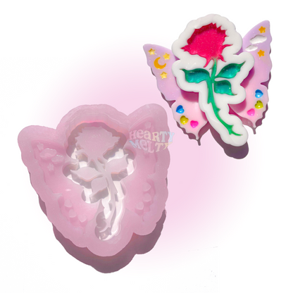 Rosy Butterfly Shaker Silicone Mold