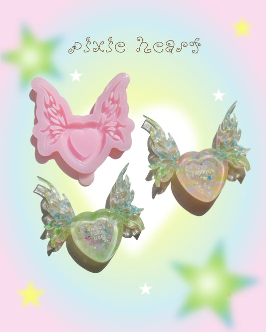 PIXIE HEART SILICONE MOLD