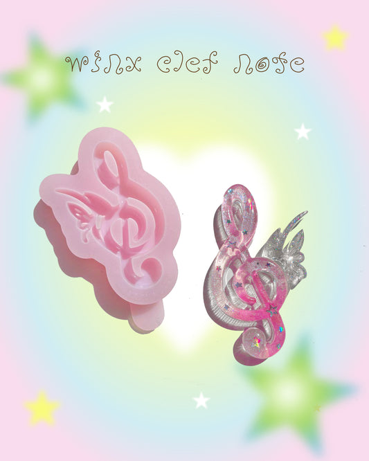 WINX TREBLE CLEF NOTE SILICONE MOLD