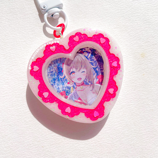 Genshin Impact Yoimiya Heart Lace (Non-shaker Keychain)