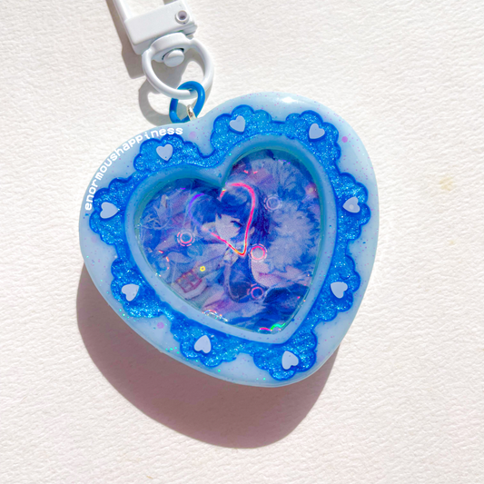 Genshin Impact Yelan Heart Lace (Non-shaker Keychain)