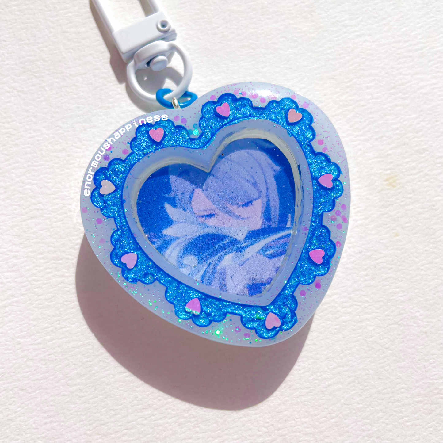 Genshin Impact Ayato Heart Lace (Non-shaker Keychain)