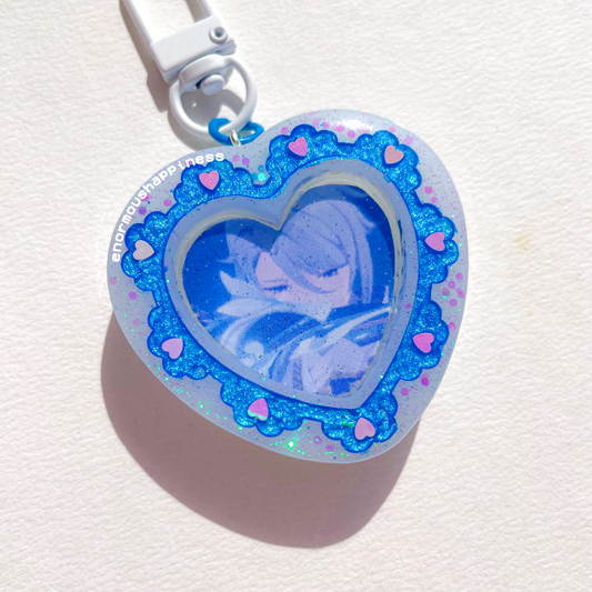 Genshin Impact Ayato Heart Lace (Non-shaker Keychain)