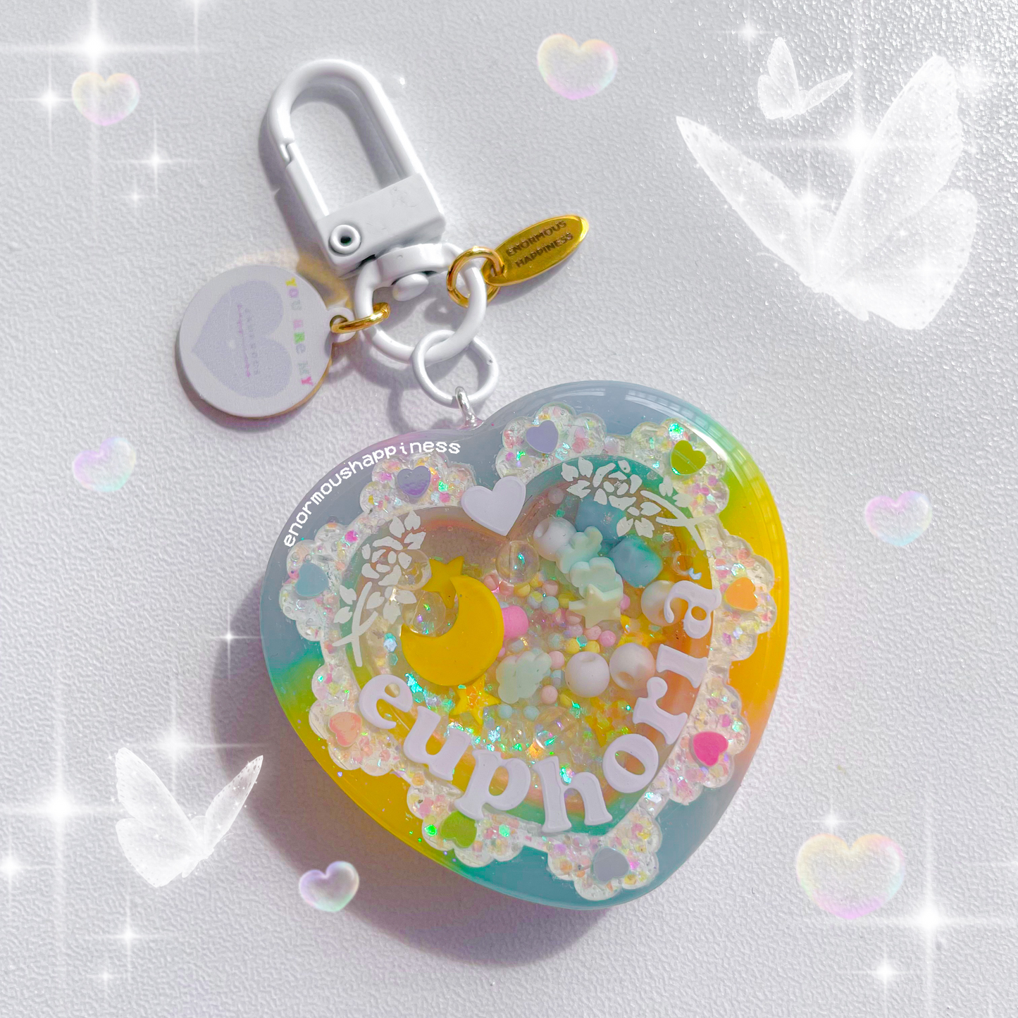 Heart Lace Shaker 'Euphoria' (Watershaker Keychain)