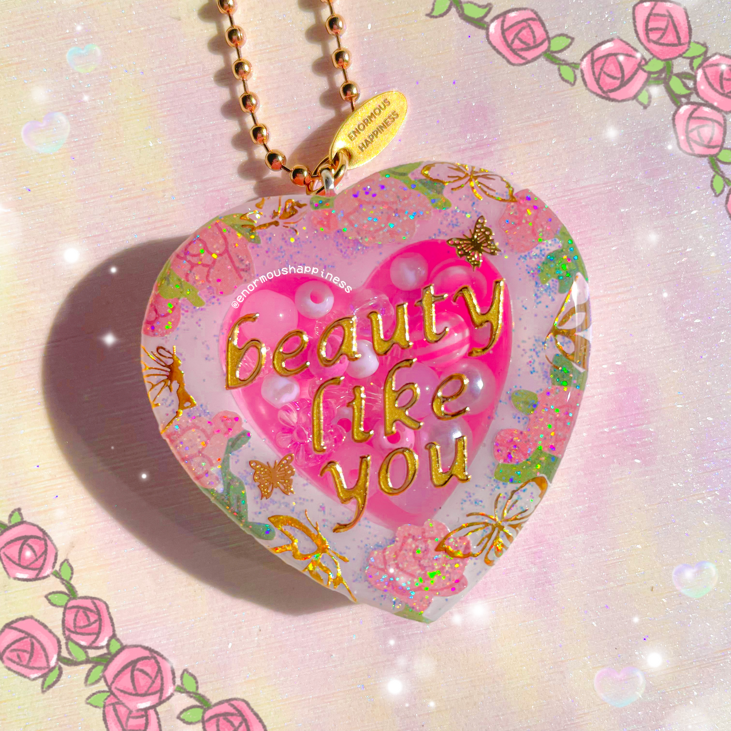 Heartshaker 'Beauty Like You' (Normal/Dry Shaker Keychain)