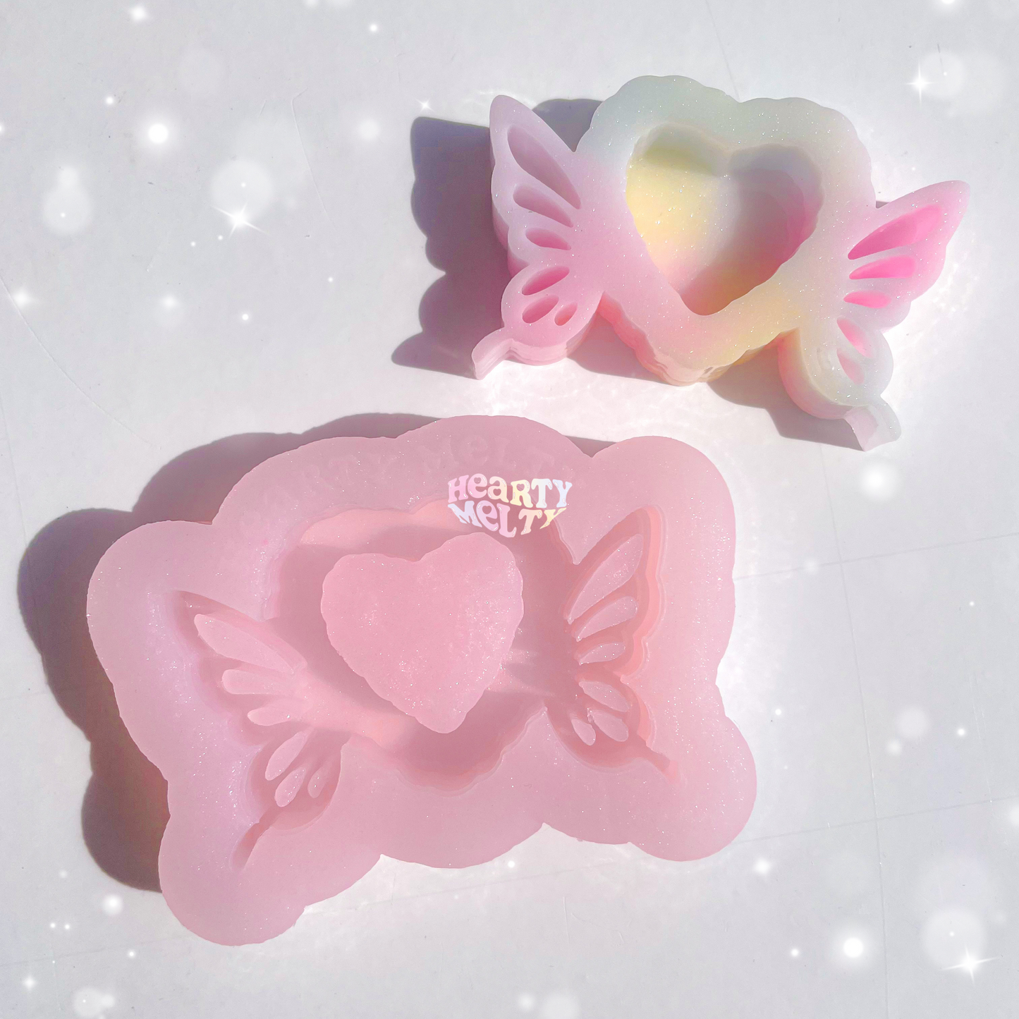 HEART BUTTERFLY SHAKER SILICONE MOLD