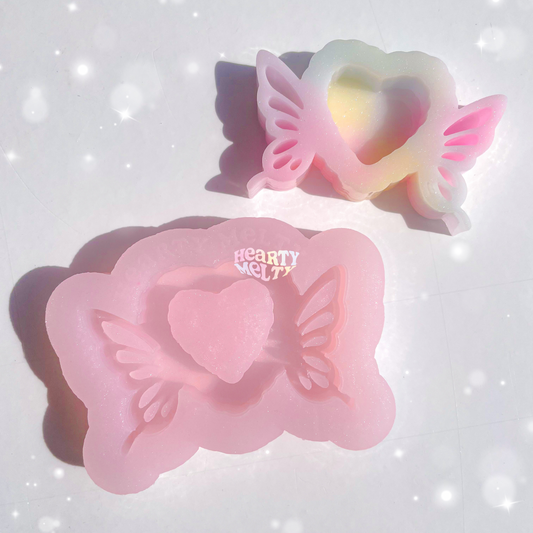 HEART BUTTERFLY SHAKER SILICONE MOLD